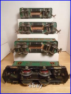 1920's Prewar Lionel O Scale Set 253 Electric 2 #607 Pullmans 608 Observation