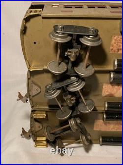 1920s Prewar Lionel 318E Electric Motor Engine with 309, 310 & 312 Train Cars