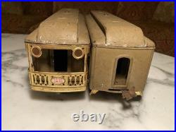 1920s Prewar Lionel 402E Dual Motor Engine with 309 & 312 Train Cars