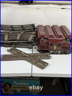 1920s Vintage Prewar Lionel Electric Train Set No. 150 Engine, Passenger Cars