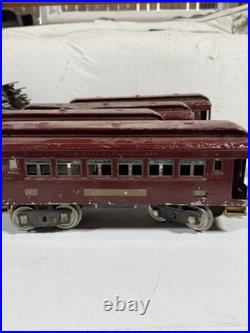 1920s Vintage Prewar Lionel Electric Train Set No. 150 Engine, Passenger Cars