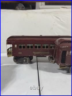 1920s Vintage Prewar Lionel Electric Train Set No. 150 Engine, Passenger Cars