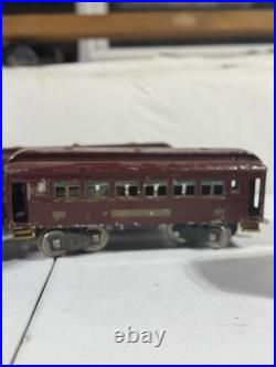 1920s Vintage Prewar Lionel Electric Train Set No. 150 Engine, Passenger Cars