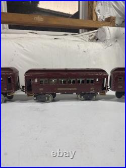 1920s Vintage Prewar Lionel Electric Train Set No. 150 Engine, Passenger Cars