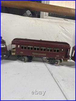 1920s Vintage Prewar Lionel Electric Train Set No. 150 Engine, Passenger Cars