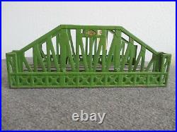 1930's LIONEL 280 BRIDGE PREWAR GREEN SINGLE SPAN TRESTLE WITH TRACK O GUAGE