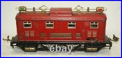 1930's Lionel Prewar O-gauge 251e Red Locomotive With 710 710 712 Passenger Cars