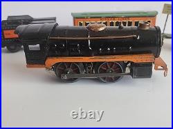 1930's Lionel Winner Lines set Engine, 1016 Tender, two 1011 Passenger Cars