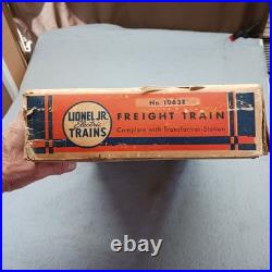 1930s Lionel Jr. Prewar 1063E Freight Set Red Locomotive With Original Box 1930s Lionel Jr. Prewar 1063E Freight Set Red Locomotive With Original Box