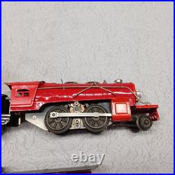 1930s Lionel Jr. Prewar 1063E Freight Set Red Locomotive With Original Box 1930s Lionel Jr. Prewar 1063E Freight Set Red Locomotive With Original Box