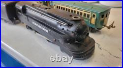 1930s Lionel Jr. Prewar O-gauge 1688E Blue Passenger Car Set