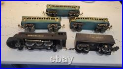 1930s Lionel Prewar O-gauge 1668E 2-6-2 Rare Blue Passenger Train Set 1930s Lionel Prewar O-gauge 1668E 2-6-2 Rare Blue Passenger Train Set
