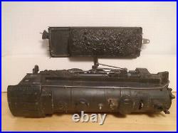 1938-42 Prewar Lionel O Gauge 224e Loco, 2224 Diecast Tender & 4 Freight Cars