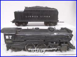 1938-42 Vintage Prewar Lionel #225e O Gauge 2-6-2 Steam Engine +2666w Whistling