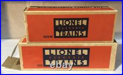 1939 Empty Boxes Only Prewar Lionel Oo Gauge 003 003w Super Detailed 2 Rail. M7 1939 Empty Boxes Only Prewar Lionel Oo Gauge 003 003w Super Detailed 2 Rail. M7