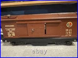 (2) Different Variations Prewar Lionel 3814 Operating Merchandise Boxcar