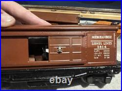 (2) Different Variations Prewar Lionel 3814 Operating Merchandise Boxcar