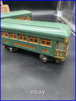 3 Lionel Pre-war O Gauge #607, #607 & #608 Pullman Passenger Cars With Boxes
