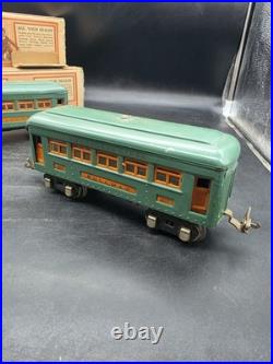 3 Lionel Pre-war O Gauge #607, #607 & #608 Pullman Passenger Cars With Boxes