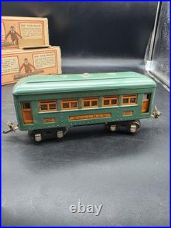 3 Lionel Pre-war O Gauge #607, #607 & #608 Pullman Passenger Cars With Boxes