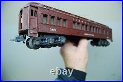 3pc Prewar Lionel Lines #2623 Manhattan Passenger Train cars O Gauge