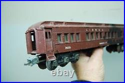 3pc Prewar Lionel Lines #2623 Manhattan Passenger Train cars O Gauge