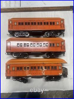 AMERICAN FLYER Wide Gauge THE Bunker Hill SET PreWar STANDARD Orange Lionel