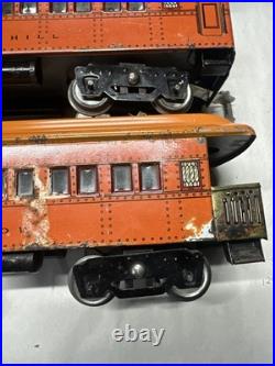 AMERICAN FLYER Wide Gauge THE Bunker Hill SET PreWar STANDARD Orange Lionel