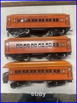 AMERICAN FLYER Wide Gauge THE Bunker Hill SET PreWar STANDARD Orange Lionel