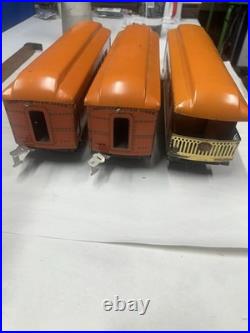 AMERICAN FLYER Wide Gauge THE Bunker Hill SET PreWar STANDARD Orange Lionel