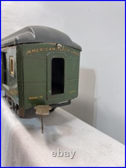 American Flyer Pre War Standard Gauge 4000 Locomotive and 2 Passenger Cars