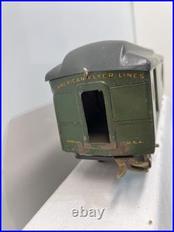 American Flyer Pre War Standard Gauge 4000 Locomotive and 2 Passenger Cars