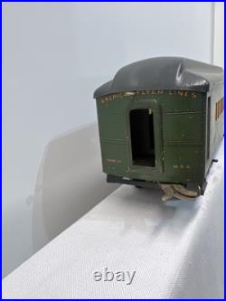 American Flyer Pre War Standard Gauge 4000 Locomotive and 2 Passenger Cars