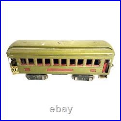 Anitque Pre War Lionel 10 Standard Gauge Locomotive Observation Car Pullman Car