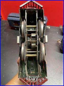 Antique Lionel Pre War Standard Guage Train Set Engine 50 & Cars Lot Of 4