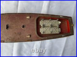 Antique Pre War Lionel Craft 44 Pressed Steel Wind Up toy Speed Motor boat