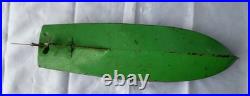 Antique Pre War Lionel Craft 44 Pressed Steel Wind Up toy Speed Motor boat