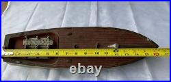 Antique Pre War Lionel Craft 44 Pressed Steel Wind Up toy Speed Motor boat