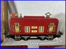 Beautiful Lionel Original Prewar BOXED 248 Red Passenger Set #292