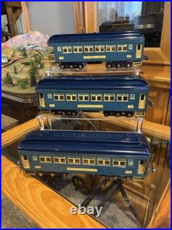 Beautiful OriginalLionel Prewar 2-Tone Blue 710 710 712 O gauge Passengers Beautiful OriginalLionel Prewar 2-Tone Blue 710 710 712 O gauge Passengers