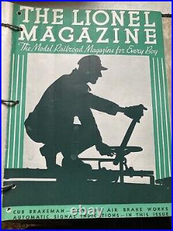 Complete The Lionel Magazine Volume 3, 12 Issues 1932 1933 All Binder Kept