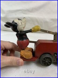 DISNEY 1934 LIONEL MICKEY MOUSE HAND CAR 1100 Prewar 1930's Train Parts As-Is