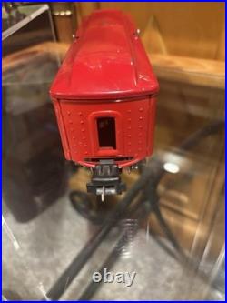 EXTREMELY HIGH GRADE Lionel Prewar 2-Tone Red 2601 Observation 2602 Baggage EX+