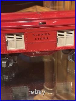 EXTREMELY HIGH GRADE Lionel Prewar 2-Tone Red 2601 Observation 2602 Baggage EX+