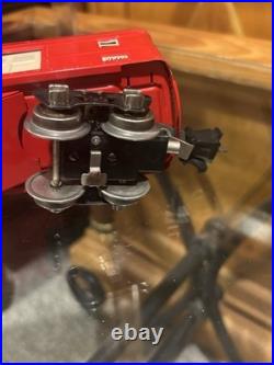 EXTREMELY HIGH GRADE Lionel Prewar 2-Tone Red 2601 Observation 2602 Baggage EX+