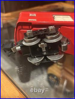 EXTREMELY HIGH GRADE Lionel Prewar 2-Tone Red 2601 Observation 2602 Baggage EX+