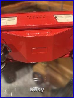 EXTREMELY HIGH GRADE Lionel Prewar 2-Tone Red 2601 Observation 2602 Baggage EX+