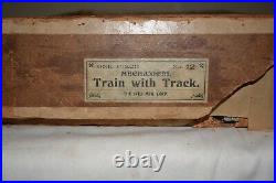 Early Ives Lionel Prewar O Gauge #12 set #17 Loco 5 Band, Baggage Iroquois Boxed