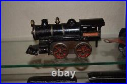 Early Ives Lionel Prewar O Gauge #12 set #17 Loco 5 Band, Baggage Iroquois Boxed