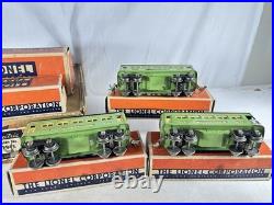 Excellent Lionel Original Prewar BOXED 249E Nickel Passenger Set #294E